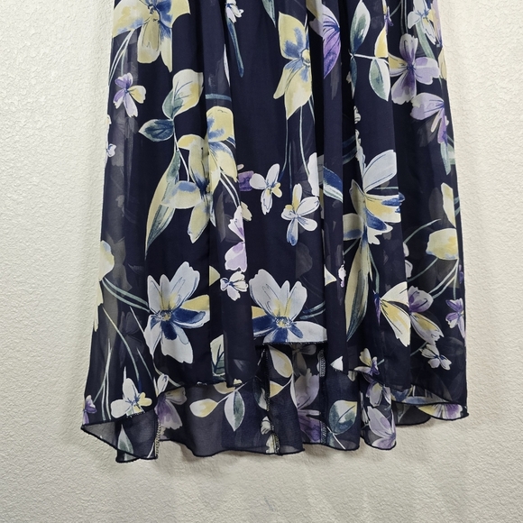 Kate and Lily Women's Size 8 Floral Ruffle‎ Sleeveless Flowy Midi Sun Dress - Picture 5 of 8